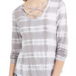 Ultra Flirt Juniors' Strappy Tie-Dye T-Shirt Fits Dream Size Large