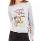 Rebellious One Juniors' One Planet Graphic T-Shirt Gray Size Medium