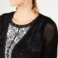 JM Collection Women's Black 3/4 Sleeve Open Cardigan Sweater Black Size -PS