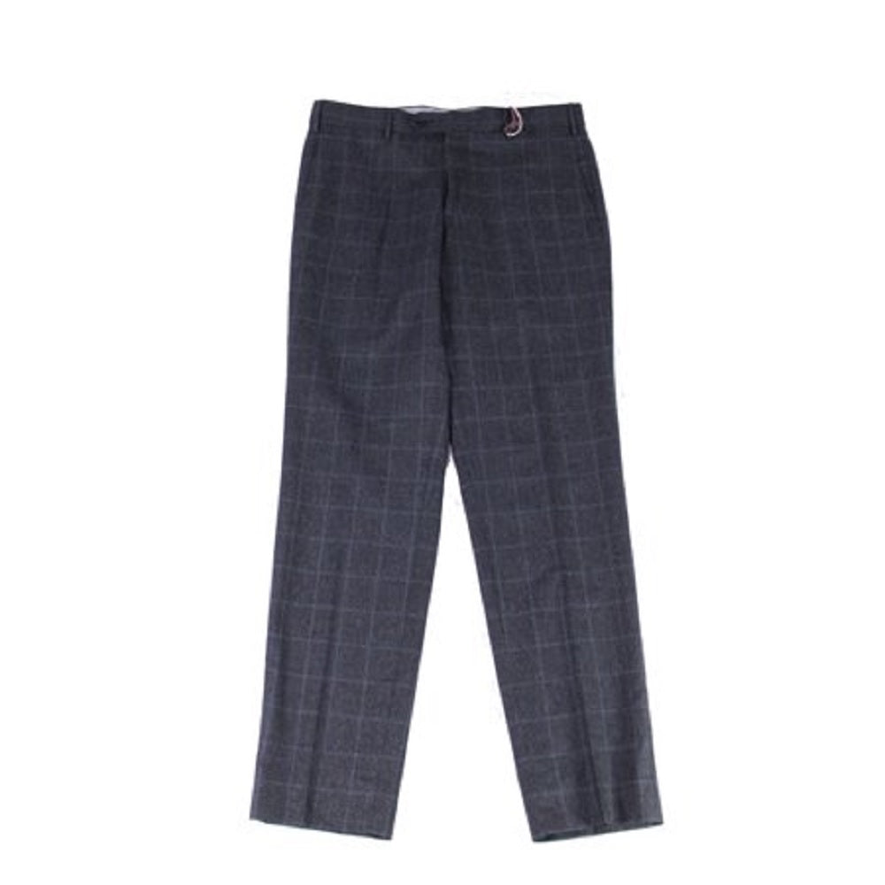 Zanella Men's Dress Pants Blue Stripe Wool Stretch Blue Size 34X32
