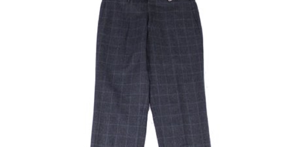 Zanella Men's Dress Pants Blue Stripe Wool Stretch Blue Size 34X32