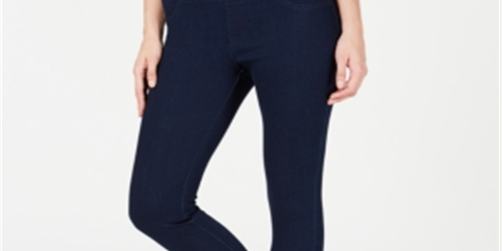 Hue Women's Classic Smooth Denim Stretch Capris Leggings Black Size Small