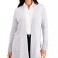 JM Collection Women's Petite Button Sleeve Flyaway Cardigan Gray Size Petite Small