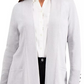 JM Collection Women's Petite Button Sleeve Flyaway Cardigan Gray Size Petite Small