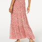 American Rag Juniors'' Printed Smocked-Waist Maxi Skirt Orange Size X-Small