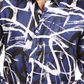 INC International Concepts Men's Big & Tall Abstract Scribble-Print Shirt Blue Size 3XLT