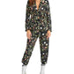 Rachel Roy Women's Floral Print Blazer Black Size 2