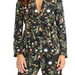 Rachel Roy Women's Floral Print Blazer Black Size 2