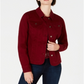 Charter Club Women's Denim Jacket Red Size XL