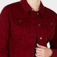 Charter Club Women's Denim Jacket Red Size XL