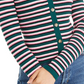 Ultra Flirt Juniors' Cropped Cardigan Top Green,White,Black Size X-Small