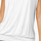 JM Collection Women's Blouson T-Shirt White Size X-Small