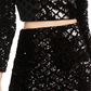 Crystal Doll Juniors' 2-Pc. Sequinned Velvet Dress Black Size 11