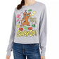 Warner Brothers Juniors' Scooby Doo T-Shirt Gray Size X-Small
