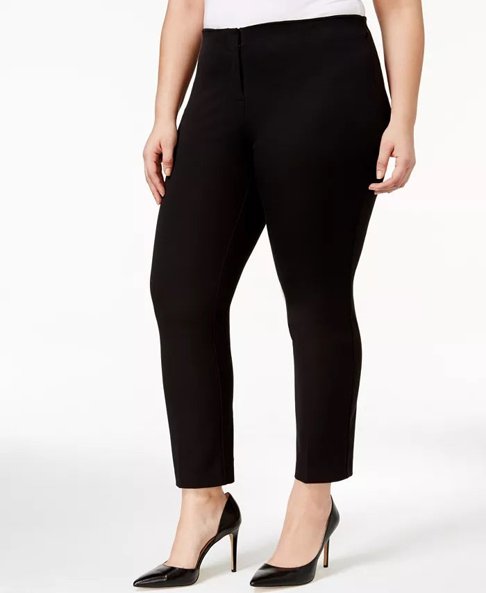 Alfani Women's Plus Cropped Pants Black Size 14W