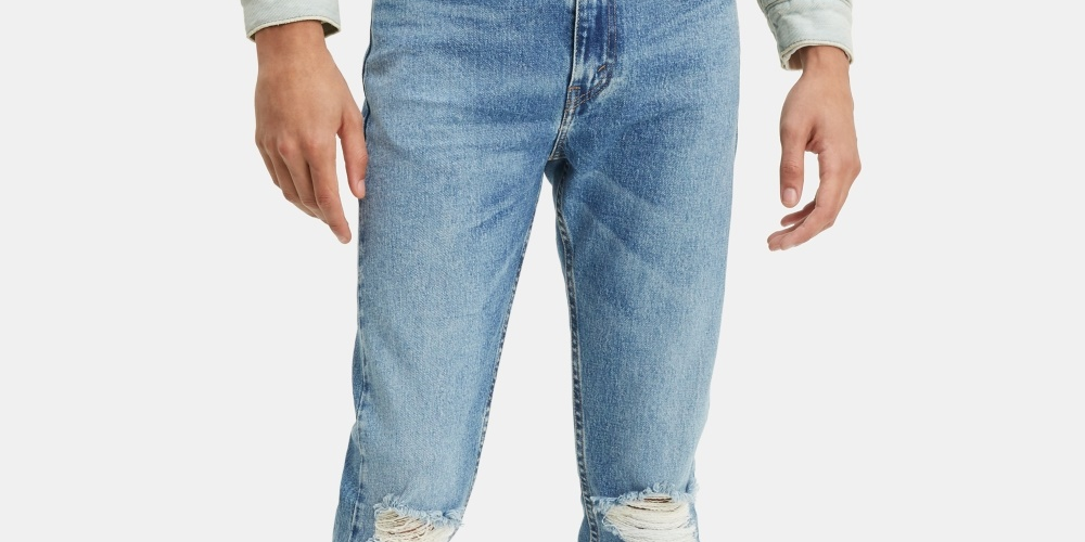 Levi's Men's 510 Ripped Knee Skinny Jeans Blue Size 29X30