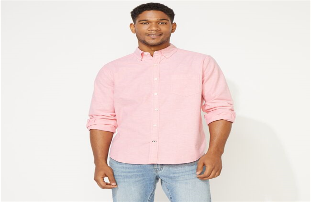 Nautica Men's Classic Fit Oxford Shirt Pink Size X-Large