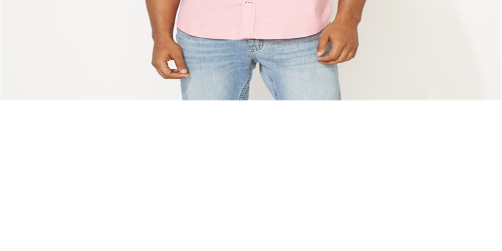 Nautica Men's Classic Fit Oxford Shirt Pink Size X-Large