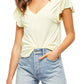 Free People Women's Effortless Shirt Yellow Size Small