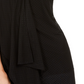 Alfani Women's Asymmetrical Draped Mesh Top Black Size X-Large