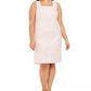 Kasper Women's Plus Floral Metallic Jacquard Dress Pink Size 18W