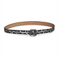 Bcbgeneration Leopard Print Faux Leather Belt Black Size M