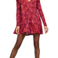 Free People Women's Hello Lover Print Tunic Size Large Red Size Large