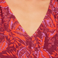 Free People Women's Hello Lover Print Tunic Size Large Red Size Large