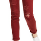 Tinseltown Junior's Distressed Skinny Jeans Red Size 9