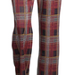 John Paul Richard Women's Tie-Front Plaid Pull-On Pants Red Size Medium