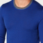 Tasso Elba Men's Merino Wool Blend Sweater Blue Size Medium