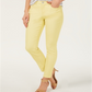 Style & Co Women's Curvy Fit Skinny Fashion Jeans Yellow Size 12