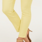Style & Co Women's Curvy Fit Skinny Fashion Jeans Yellow Size 12