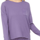 Alfani Women's Thermal Pajama Top Purple Size XL