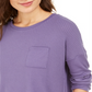 Alfani Women's Thermal Pajama Top Purple Size XL