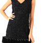 Donna Ricco Women's V-Neck Cupcake Dress Black Size 10