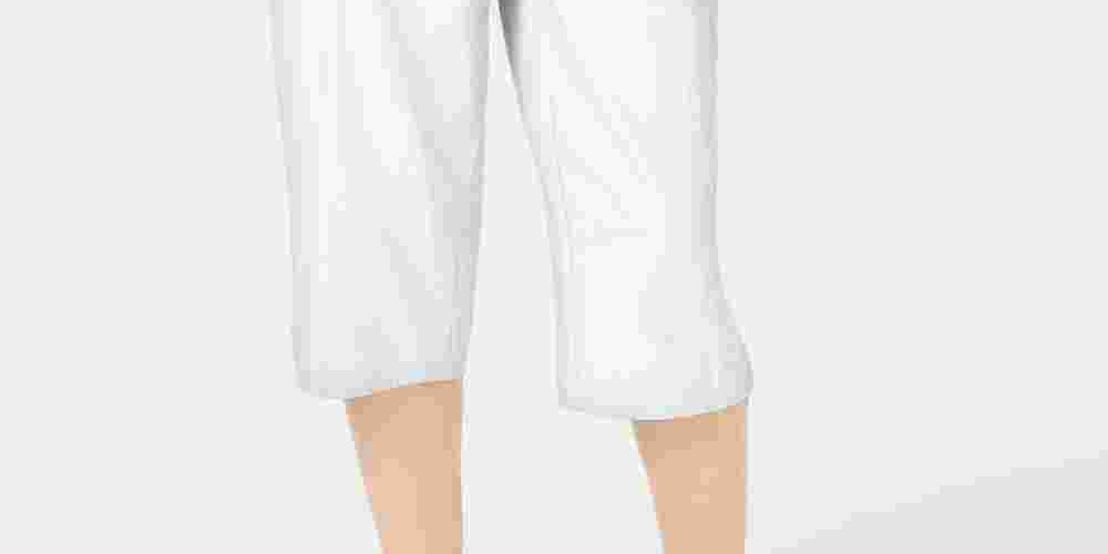 Karen Scott Women's Tie Pocketed Pants White Size PS/M