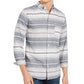 Levi's Men's Avalon Striped Flannel Shirt Gray/Beige Size Large