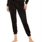 Alfani Women's Velvet Sleep Jogger Pants Black Size XXL