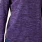 Karen Scott Women's Sport Space Dye Microfleece Top Purple Size X-Small