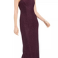Adrianna Papell Women's One Shoulder Lace Gown Pink Size 4