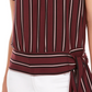 BCX Junior's Striped Side Tie Top Wine Size X-Small