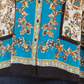 INC International Concepts Women's Plus Scarf-Print Top Blue Size 0X