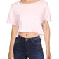 Free People Women's Acadia Cotton Ruffled Crop Top Pink Size Medium