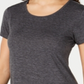 Ideology Women's Mesh Back T-Shirt Gray Size L