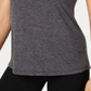 Ideology Women's Mesh Back T-Shirt Gray Size L