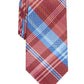 Perry Ellis Men's Essex Plaid Tie Rustcopper Size Regular