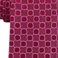 Calvin Klein Men's Lattice Medallion Silk Business Neck Tie Red Size Regular