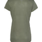 Alternative Women's Melange Burnout Slinky V Neck Jersey Green Size Small