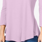 JM Collection Women's Scoop Neck Top LilaC Size Petite
